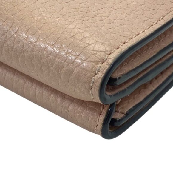 Gucci Horsebit Trifold Wallet Compact Wallet Leather Pink Logo Pink - Picture 4 of 10